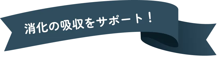 消化の吸収をサポート！
